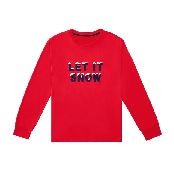 NWT Member's Mark Family Sleep Men's 2-Piece Pajama Set- Let It Snow - Picture 5 of 10